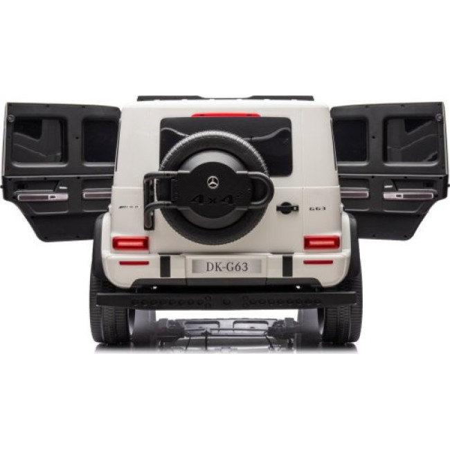 Детская аккумуляторная машинка Mercedes Benz G63 AMG XXL Белая