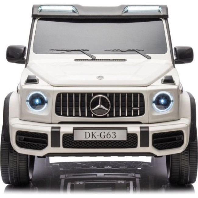 Детская аккумуляторная машинка Mercedes Benz G63 AMG XXL Белая