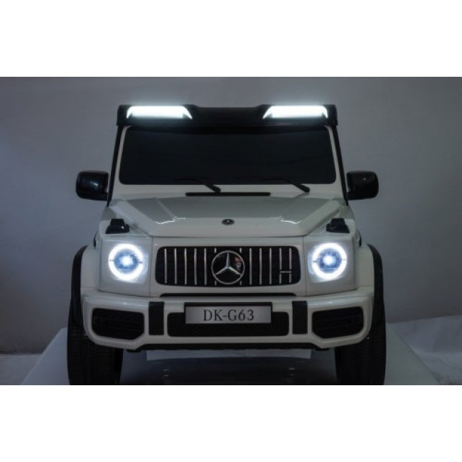 Детская аккумуляторная машинка Mercedes Benz G63 AMG XXL Белая