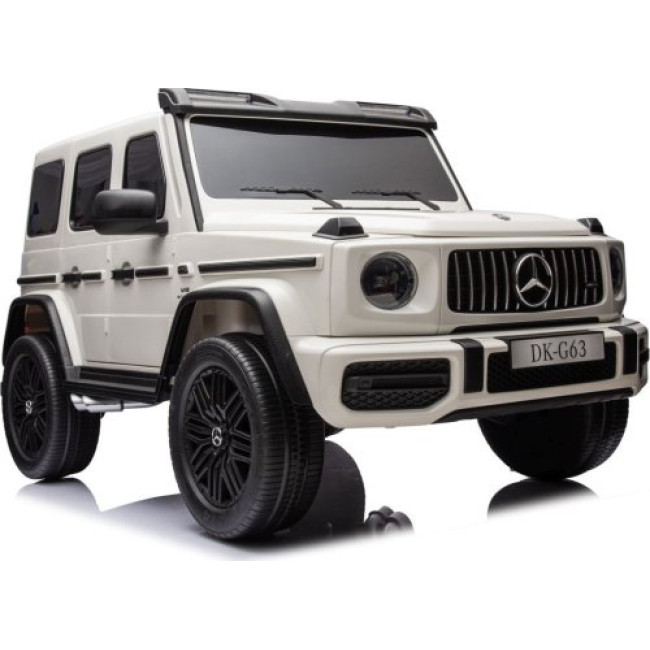 Детская аккумуляторная машинка Mercedes Benz G63 AMG XXL Белая