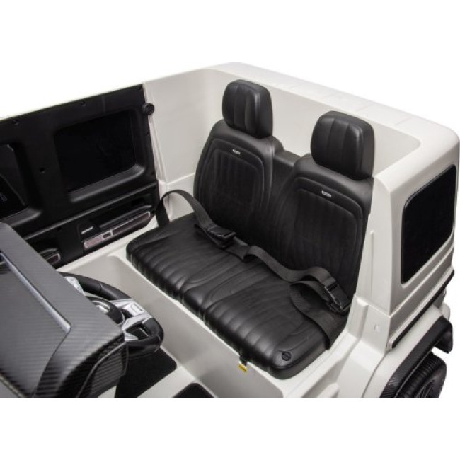 Детская аккумуляторная машинка Mercedes Benz G63 AMG XXL Белая
