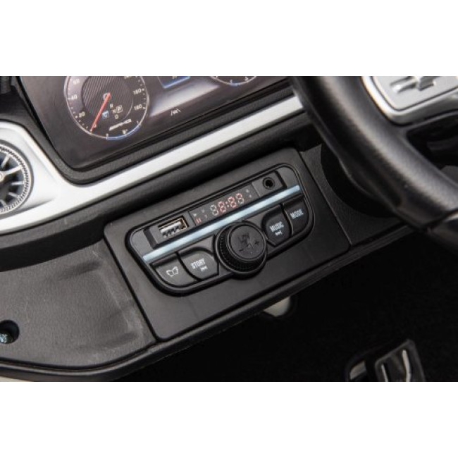 Детская аккумуляторная машинка Mercedes Benz G63 AMG XXL Белая