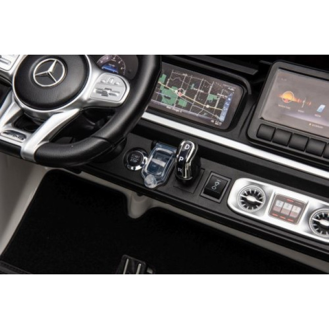 Детская аккумуляторная машинка Mercedes Benz G63 AMG XXL Белая