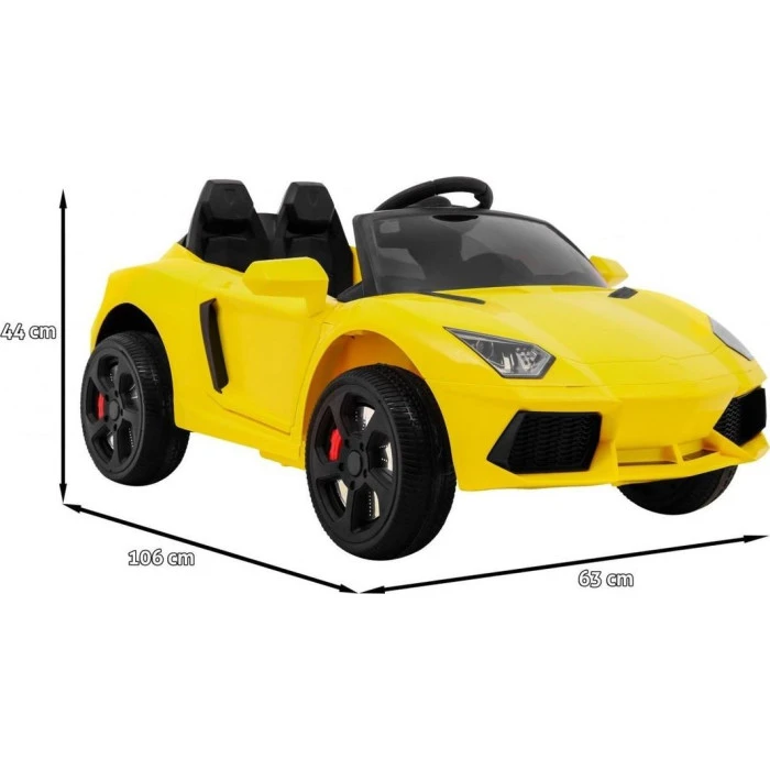 Детская аккумуляторная машинка Желтая