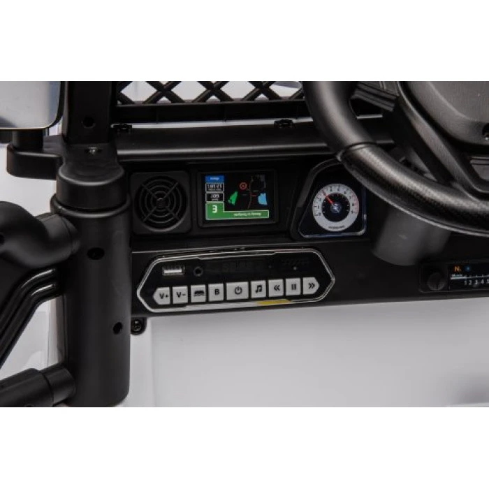 Дитяча акумуляторна машинка Toyota FJ Cruiser Біла