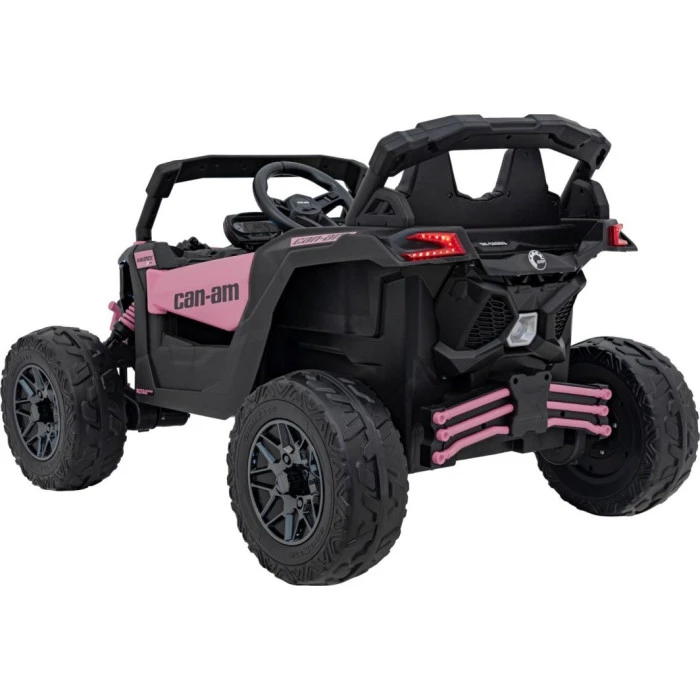 Дитячий акумуляторний квадроцикл CAN-AM Maverick рожевий