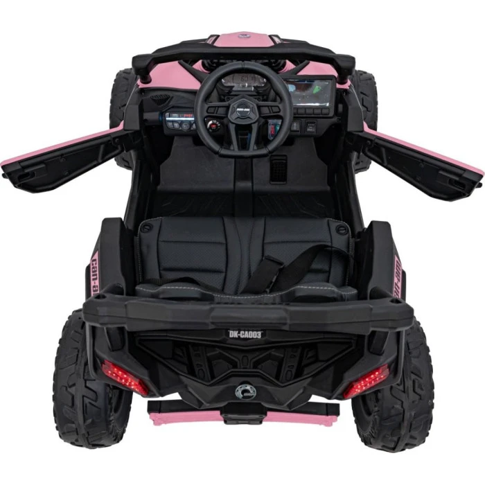 Дитячий акумуляторний квадроцикл CAN-AM Maverick рожевий