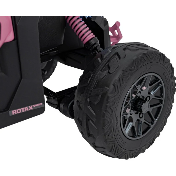 Дитячий акумуляторний квадроцикл CAN-AM Maverick рожевий