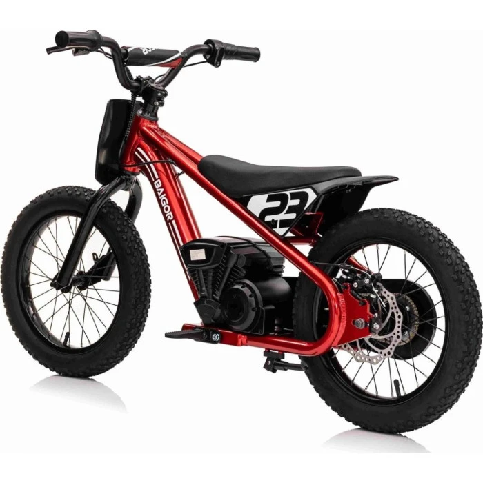 Дитячий акумуляторний мотоцикл BAIGOR 23 PRO Червоний