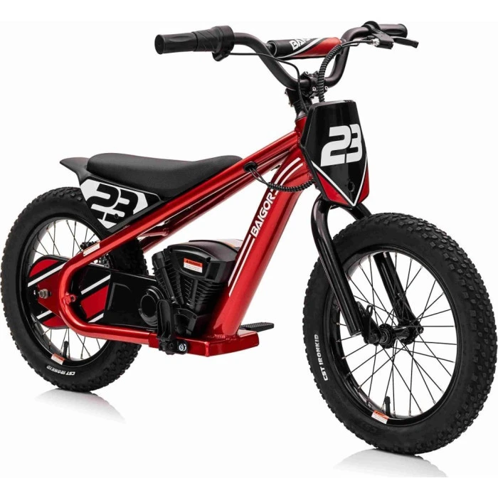 Дитячий акумуляторний мотоцикл BAIGOR 23 PRO Червоний