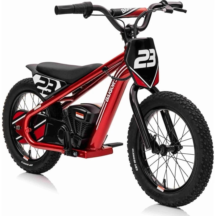 Дитячий акумуляторний мотоцикл BAIGOR 23 PRO Червоний