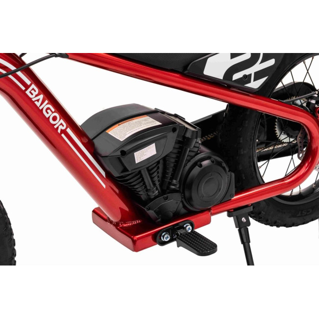 Дитячий акумуляторний мотоцикл BAIGOR 23 PRO Червоний