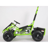 Детский аккумуляторный картинг MUD MONSTER Зеленый