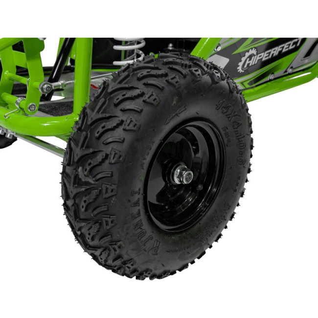 Детский аккумуляторный картинг MUD MONSTER Зеленый