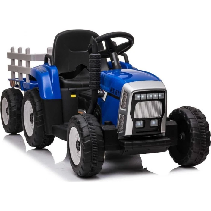 Дитячий акумуляторний трактор з причепом BLOW Синій