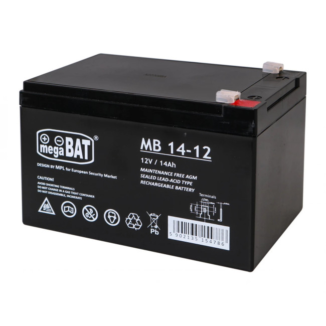 Гелевый аккумулятор 12V/14Ah для детских электромобилей