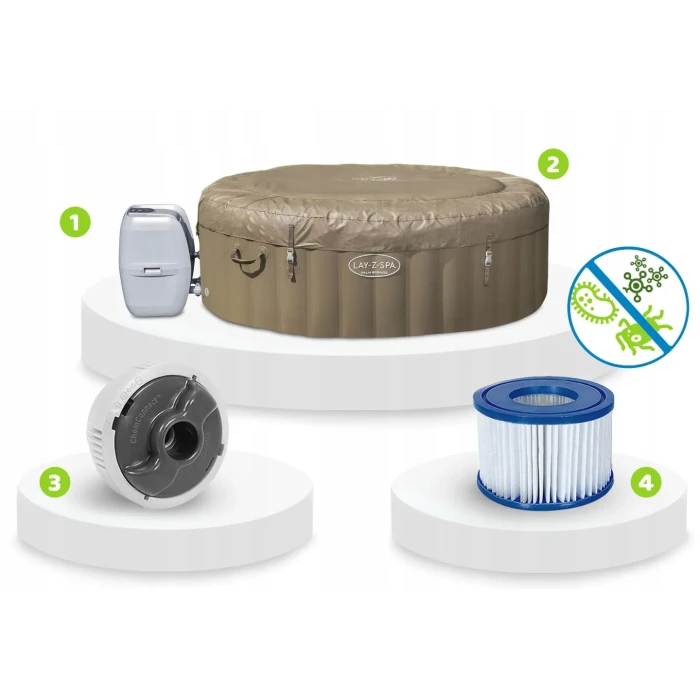 Джакузи-SPA надувное Bestway 60017 Lay-Z Palm Springs 6-местное