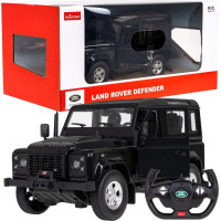 Land Rover Defender черный RASTAR модель 1:14+Пульт 2,4 ГГц+Ручное открывание дверей