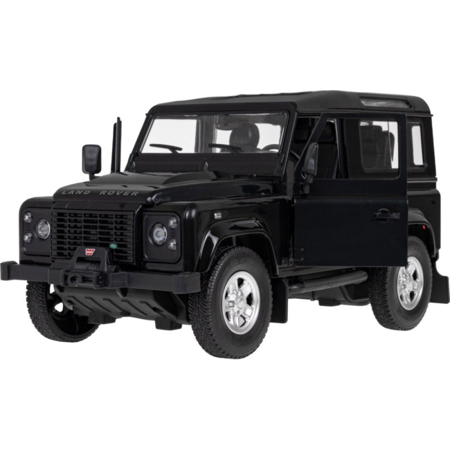 Land Rover Defender черный RASTAR модель 1:14+Пульт 2,4 ГГц+Ручное открывание дверей