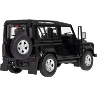 Land Rover Defender черный RASTAR модель 1:14+Пульт 2,4 ГГц+Ручное открывание дверей