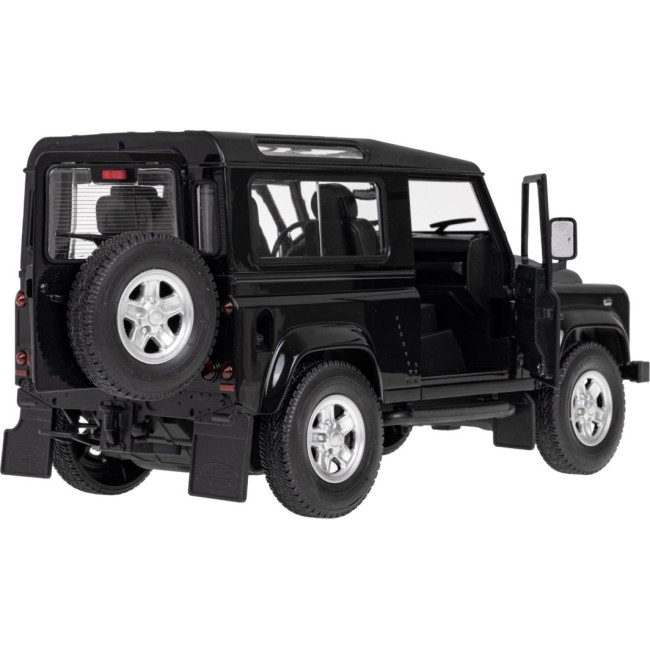 Land Rover Defender черный RASTAR модель 1:14+Пульт 2,4 ГГц+Ручное открывание дверей