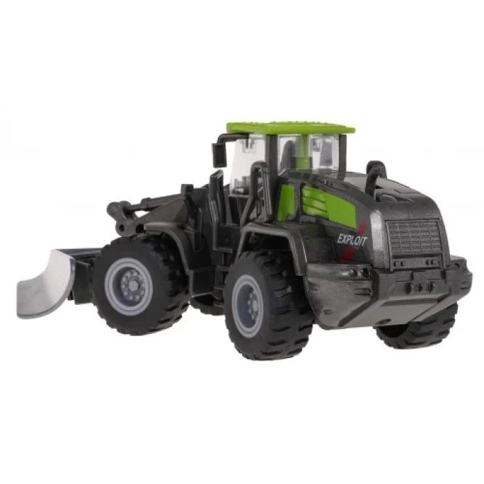 Детский игрушечный бульдозер черно-зеленый ZAU.TN-1254C