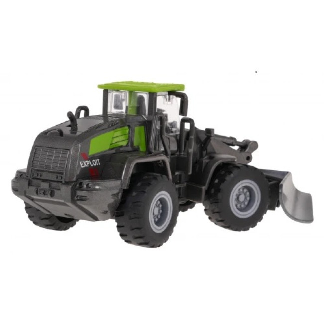 Детский игрушечный бульдозер черно-зеленый ZAU.TN-1254C