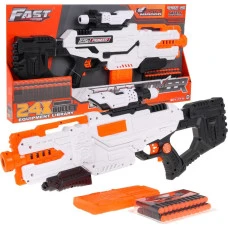 Рушниця дитяча 8+ М'які кулі + аксесуари Іграшкова рушниця Fast Pioneer