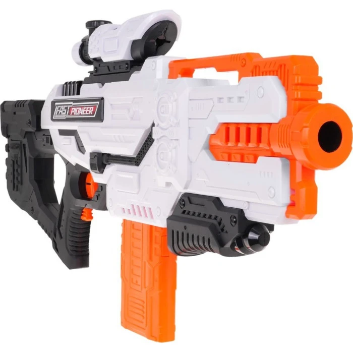 Рушниця дитяча 8+ М'які кулі + аксесуари Іграшкова рушниця Fast Pioneer