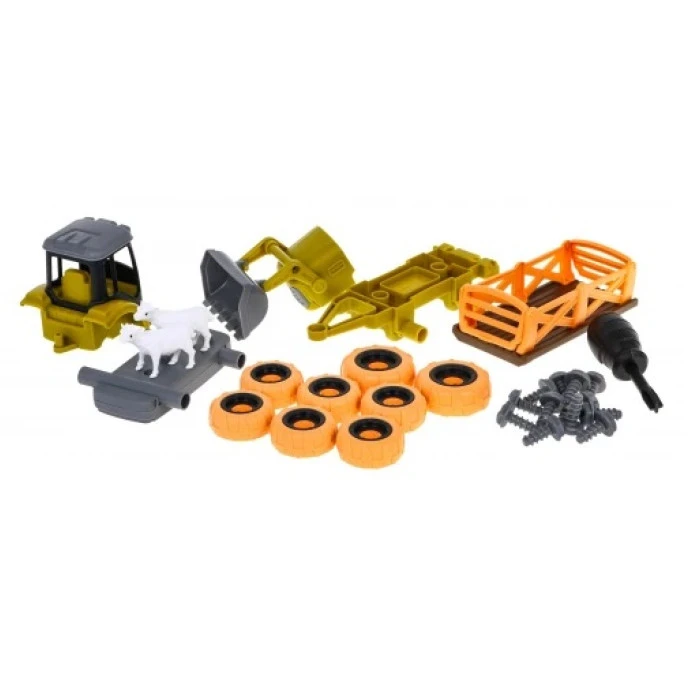 Детский трактор с ковшом и прицепом Ramiz ZAU.8802