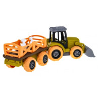 Детский трактор с ковшом и прицепом Ramiz ZAU.8802
