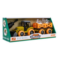 Детский трактор с ковшом и прицепом Ramiz ZAU.8802