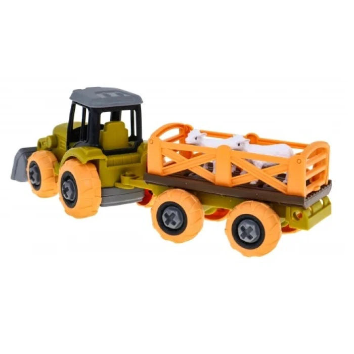 Детский трактор с ковшом и прицепом Ramiz ZAU.8802