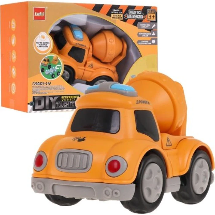 Детская автомобильная бетономешалка с магнитами