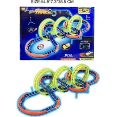 Дитяча гоночна траса Extreme Race Track + Машинка з LED 3+