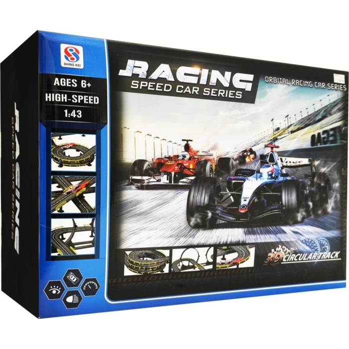 Дитяча гоночна траса з автомобілями на дистанційному керуванні 1:43 Mega