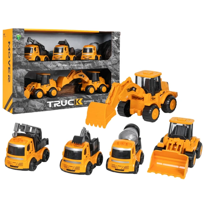 Дитячі будівельні машинки Ramiz 2621-3, жовто-чорні