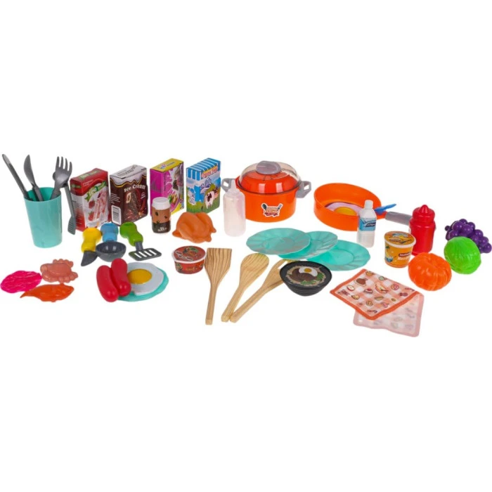 Детская кухня с функцией освещения, звука, воды и пара 42 шт.