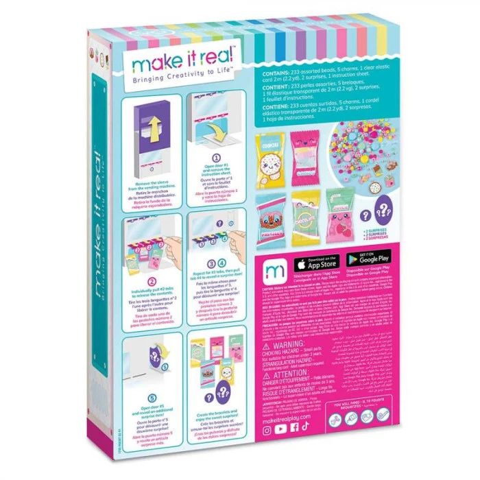 Набор для создания браслетов Make it Real Автомат со вкусняшками
