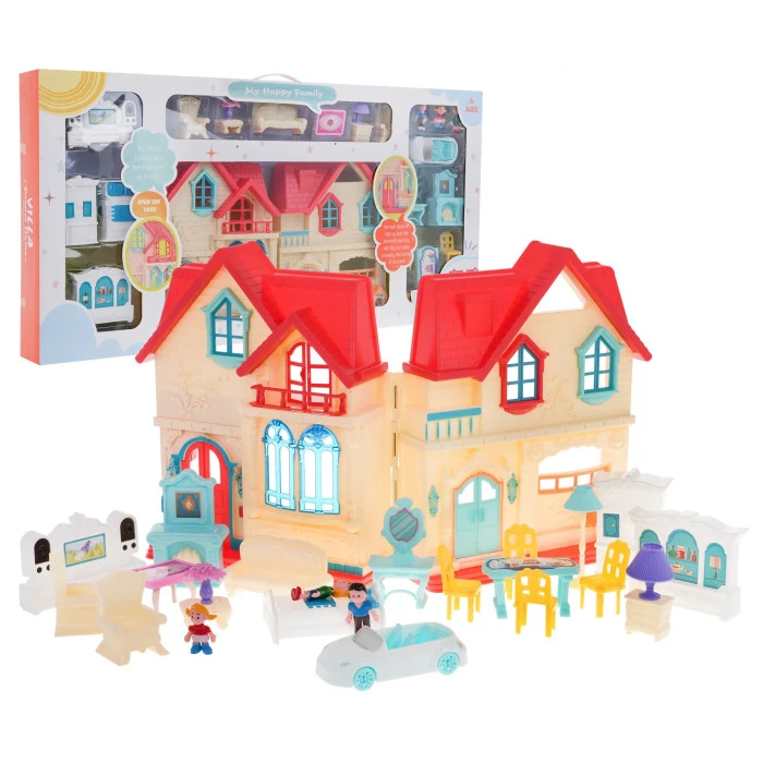 Раздвижная вилла с 3 фигурками для детей 3+