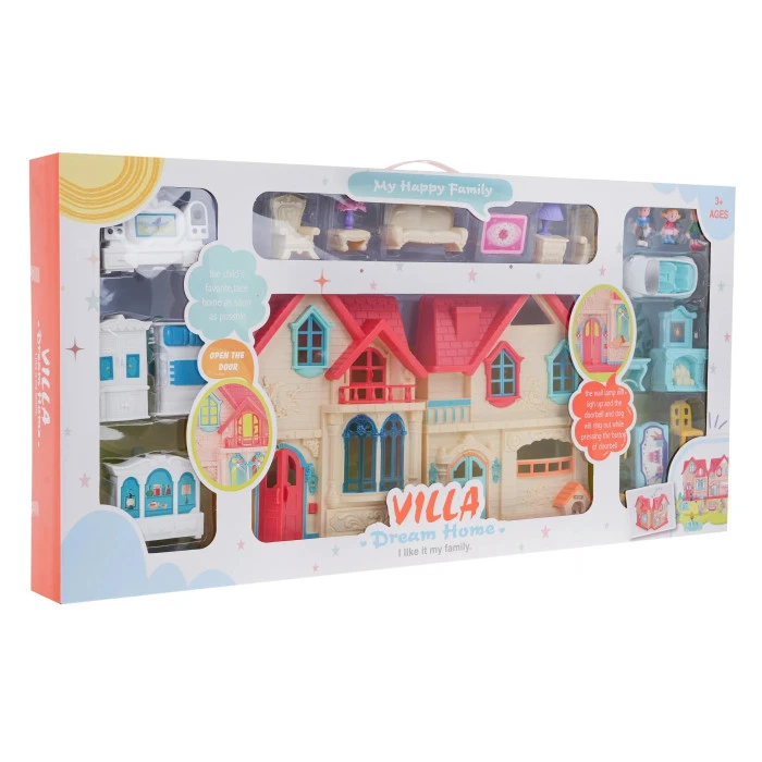 Раздвижная вилла с 3 фигурками для детей 3+