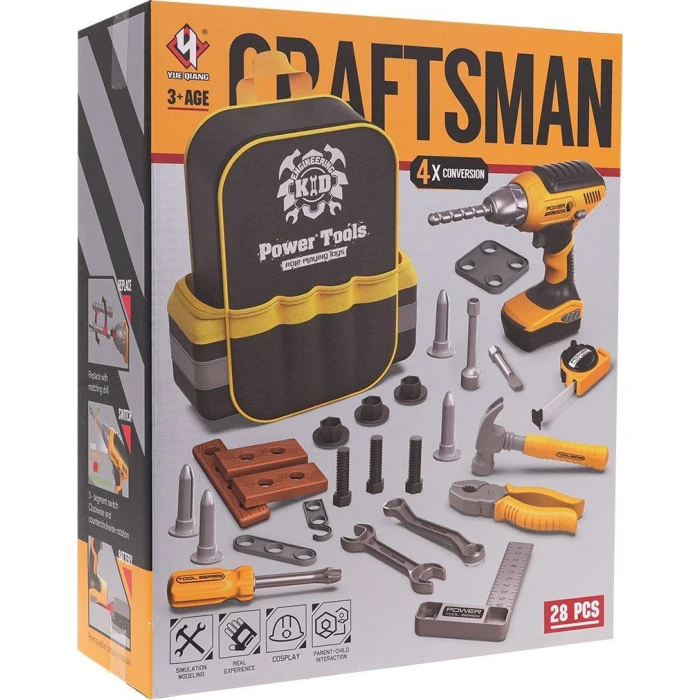 Детский набор инструментов с рюкзаком + аксессуары ZWA.T025