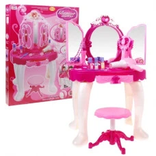 Дитячий туалетний столик RAMIZ з аксесуарами, рожевий