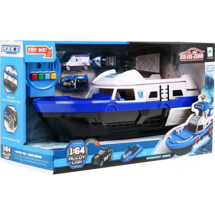 Интерактивный полицейский катер 2 в 1 для детей 3+