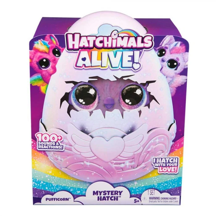 Інтерактивна іграшка-сюрприз Spin Master Hatchimals Паффі в яйці