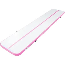 Надувной коврик VEVOR 498 x 101 x 10 см, бело-розовый