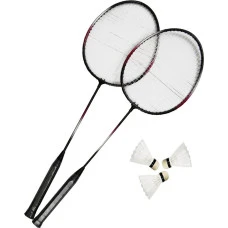 Набор для бадминтона MASTER Fly 2, черно-красный.