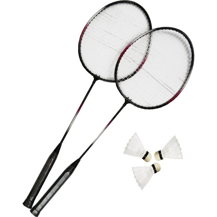 Набор для бадминтона MASTER Fly 2, черно-красный.