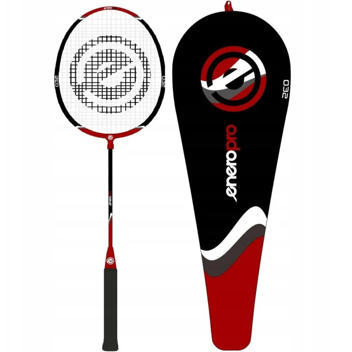 Ракетка для бадминтона ENERO PRO 32, черно-красная.