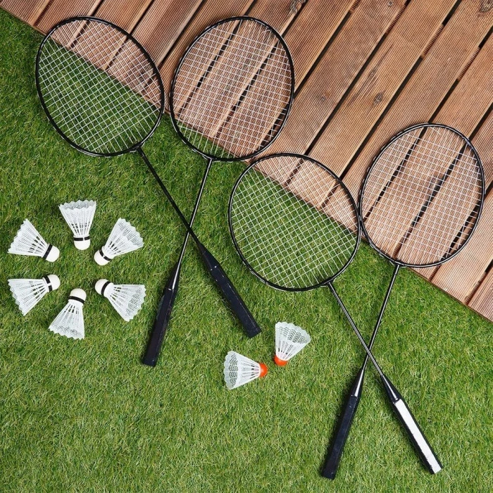 Набор для бадминтона Vilde 4 ракетки и 8 воланов 61 см